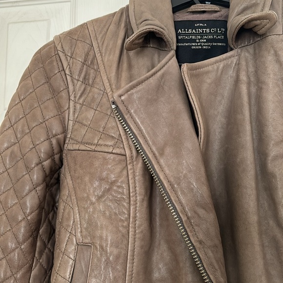 All Saints Rally Leather Jacket - Picture 6 of 9